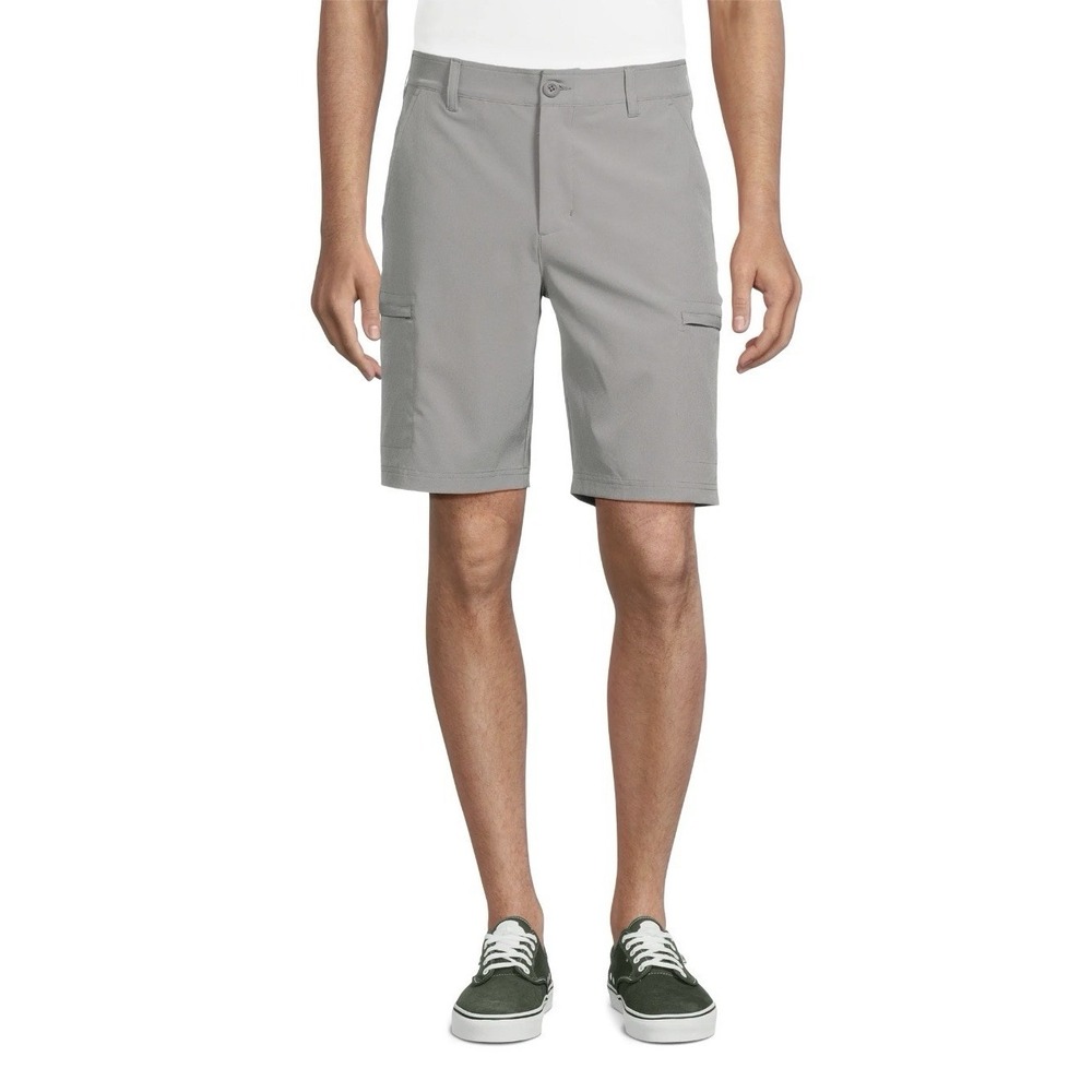 Birdie Bound-Big Men's-Cargo Golf Shorts-Inseam 9inch-Size 44-Light Gray‎